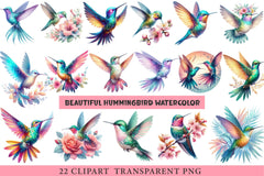 Beautiful Hummingbird Clipart - CraftNest - Digital Crafting and Art