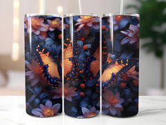 Butterfly Gardens 5 Tumbler Wrap - CraftNest - Digital Crafting and Art