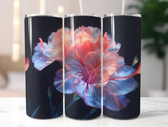 Carnations Flowers Tumbler Wrap - CraftNest - Digital Crafting and Art