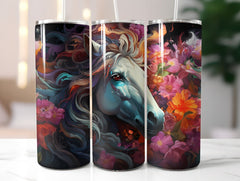 Colorful Horses Tumbler Wrap - CraftNest