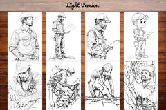 Construction Worker Coloring Books - CraftNest - Digital Crafting and Art