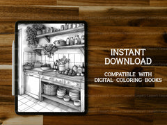 Cooking and Baking Coloring Books - CraftNest - Digital Crafting and Art