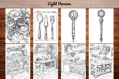 Cooking and Baking Coloring Books - CraftNest - Digital Crafting and Art