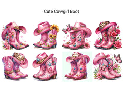 Cute Cowgirl Boot - CraftNest - Digital Crafting and Art