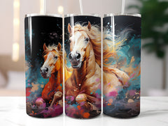 Cute Horses Tumbler Wrap - CraftNest