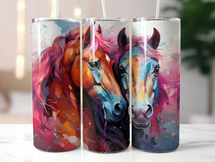 Cute Horses Tumbler Wrap - CraftNest