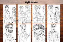 Doctor Coloring Books - CraftNest - Digital Crafting and Art