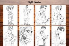 Doctor Coloring Books - CraftNest - Digital Crafting and Art