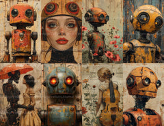 Roboter Summer Junk Journal Pages - CraftNest - Digital Crafting and Art