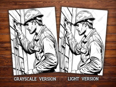Electrician Coloring Books - CraftNest - Digital Crafting and Art