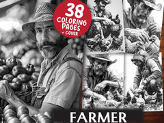 Farmer Coloring Books - CraftNest - Digital Crafting and Art