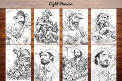 Farmer Coloring Books - CraftNest - Digital Crafting and Art