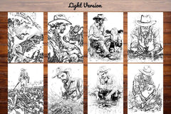 Farmer Coloring Books - CraftNest - Digital Crafting and Art