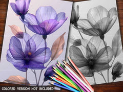 Flower Geometric Coloring Books - CraftNest