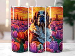 Flower Dogs Tumbler Wrap - CraftNest