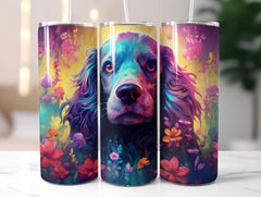 Flower Dogs Tumbler Wrap - CraftNest