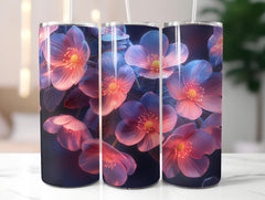 Forget-Me-Nots Flowers Tumbler Wrap - CraftNest - Digital Crafting and Art