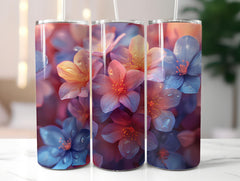Forget-Me-Nots Flowers Tumbler Wrap - CraftNest - Digital Crafting and Art