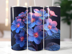 Forget-Me-Nots Flowers Tumbler Wrap - CraftNest - Digital Crafting and Art