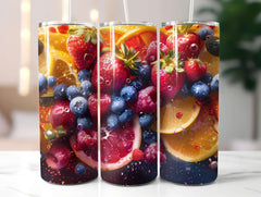 Fruit Salad 5 Tumbler Wrap - CraftNest - Digital Crafting and Art