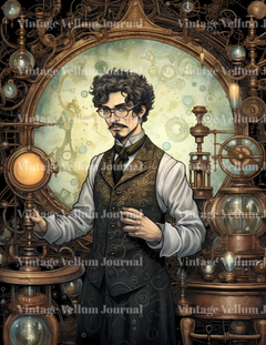 Steampunk Lunar World Junk Journal Pages - CraftNest