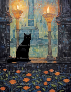 Black Cats Junk Journal Pages - CraftNest