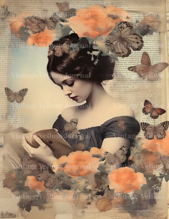 Flower Books Junk Journal Pages - CraftNest