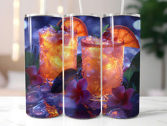 Golden Tropicals 3 Tumbler Wrap - CraftNest - Digital Crafting and Art