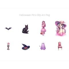 Pink Halloween Clipart - CraftNest - Digital Crafting and Art