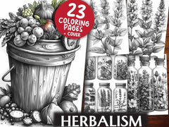 Herbalism Coloring Books - CraftNest - Digital Crafting and Art