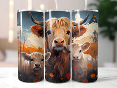 Highland Cow 2 Tumbler Wrap - CraftNest