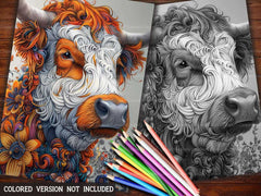 Highland Cow Summer Coloring Books - CraftNest - Digital Crafting and Art