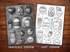Kawaii Back To School Coloring Books - CraftNest - Digital Crafting and Art