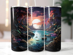 Kawaii Beach 1 Tumbler Wrap - CraftNest