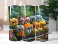 Kawaii Easter 5 Tumbler Wrap - CraftNest