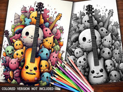 Kawaii Musical Coloring Books - CraftNest