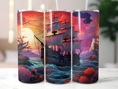Kawaii Pirates 2 Tumbler Wrap - CraftNest