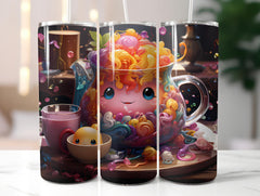 Kawaii Tea 1 Tumbler Wrap - CraftNest