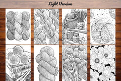 Knitting And Crocheting Coloring Books - CraftNest - Digital Crafting and Art