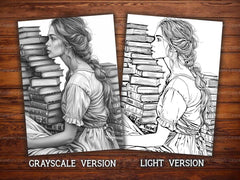Librarian Coloring Books - CraftNest - Digital Crafting and Art