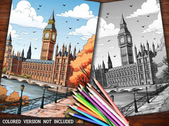 London England Coloring Books - CraftNest
