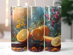 Mediterranean Citrus 3 Tumbler Wrap - CraftNest - Digital Crafting and Art