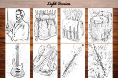 Music Back To School Coloring Books - CraftNest - Digital Crafting and Art