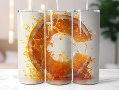 Orange 7 Tumbler Wrap - CraftNest - Digital Crafting and Art