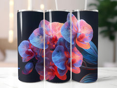 Orchids Flowers Tumbler Wrap - CraftNest - Digital Crafting and Art