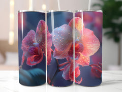 Orchids Flowers Tumbler Wrap - CraftNest - Digital Crafting and Art