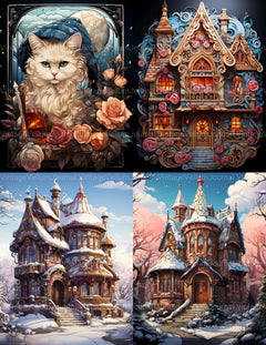 Kawaii Winter Junk Journal Pages - CraftNest