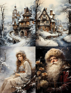 Vintage Christmas Junk Journal Pages - CraftNest