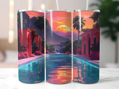 Retro Summer 2 Tumbler Wrap - CraftNest - Digital Crafting and Art