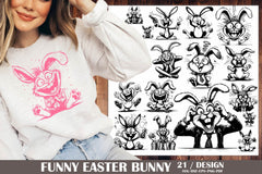 SVG Funny Easter Bunny Clipart Bundle - CraftNest - Digital Crafting and Art